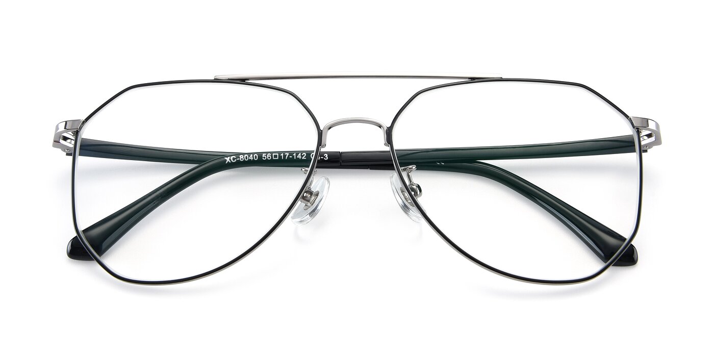 XC-8040 - Black/ Gunmetal Eyeglasses