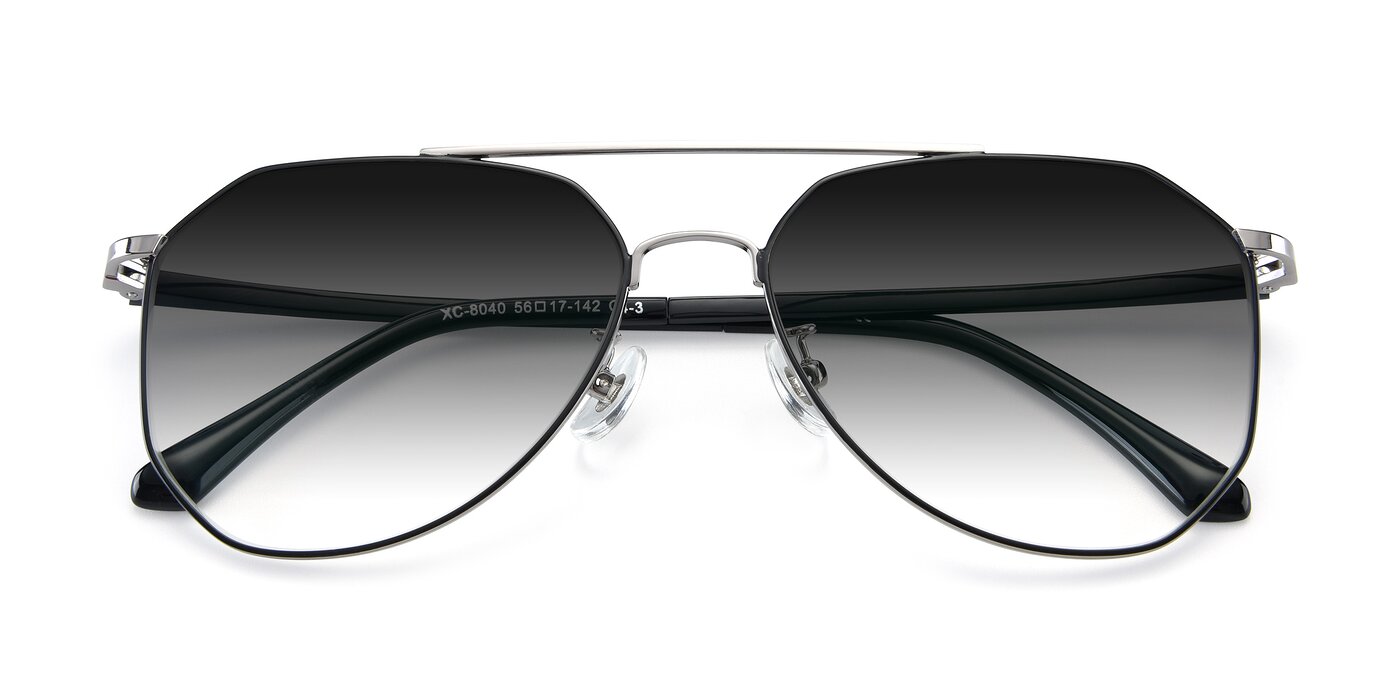 XC-8040 - Black/ Gunmetal Gradient Sunglasses