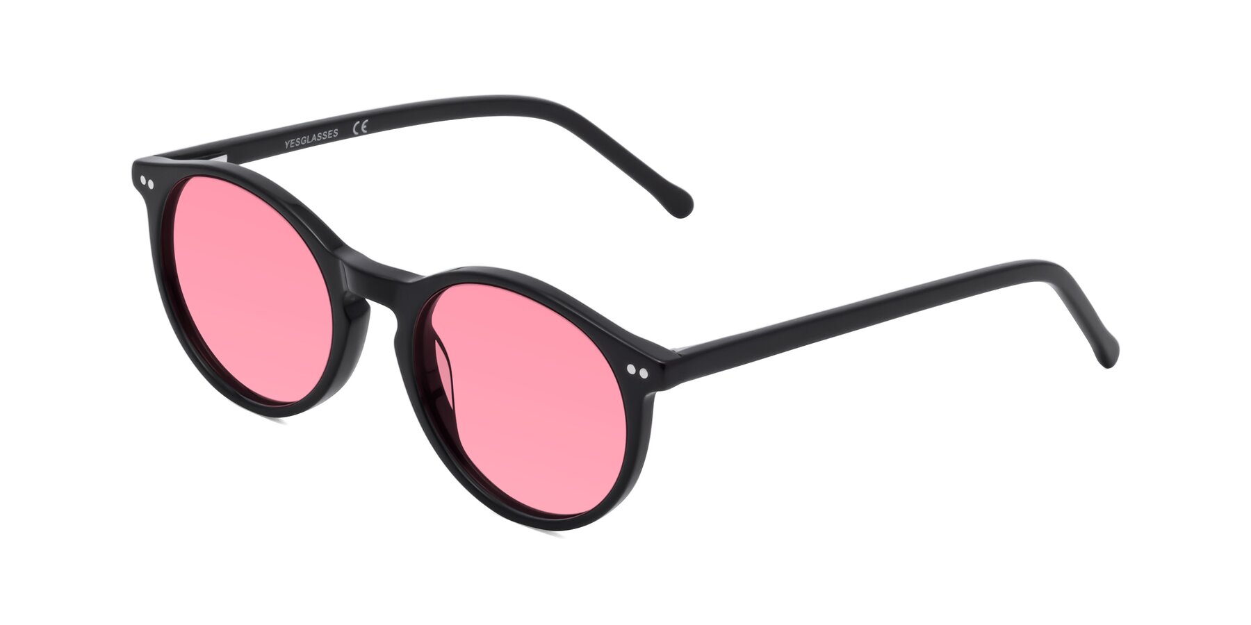 Angle of Echo in Black with Pink Tinted Lenses