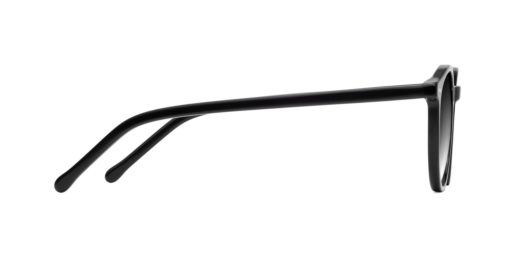 Side of Echo in Black with Gray Gradient Lenses