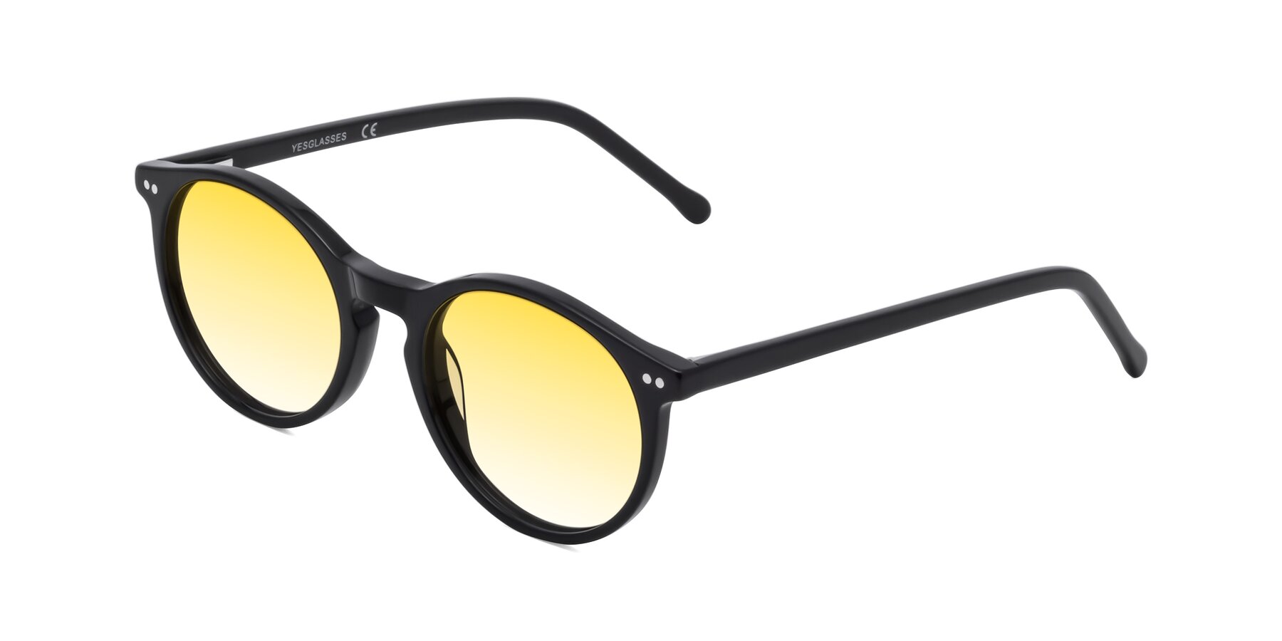 Angle of Echo in Black with Yellow Gradient Lenses