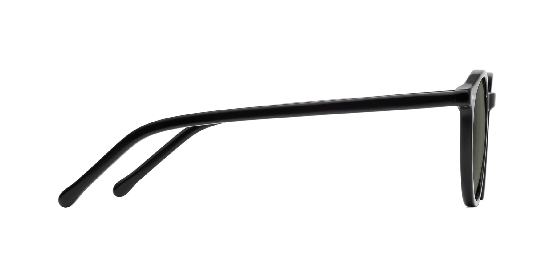 Side of Echo in Black with Gray Polarized Lenses
