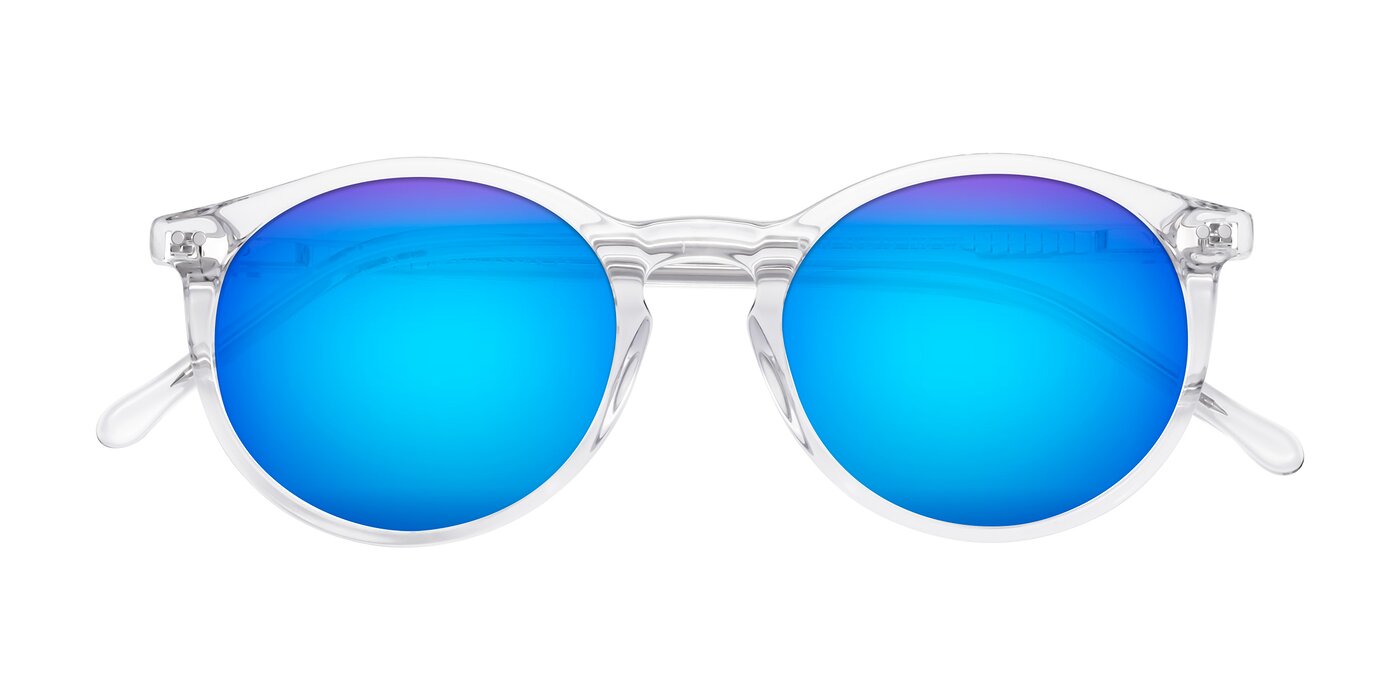 Echo - Clear Flash Mirrored Sunglasses