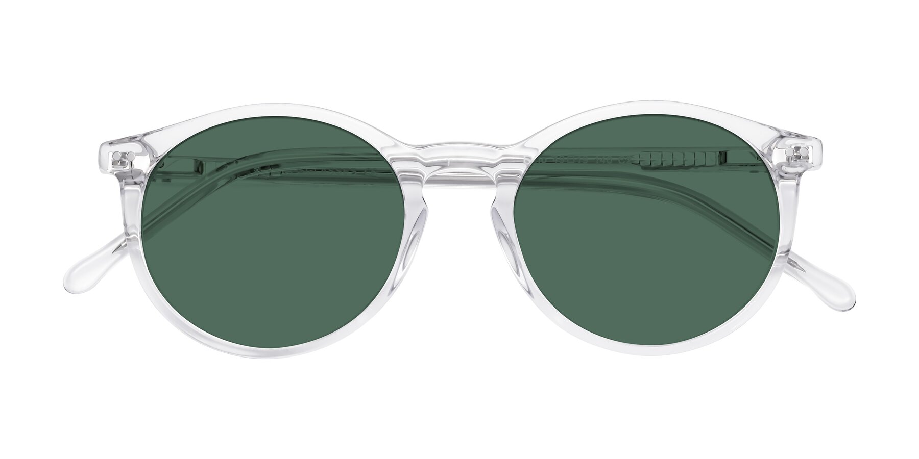 Folded Front of Echo in Clear with Green Polarized Lenses