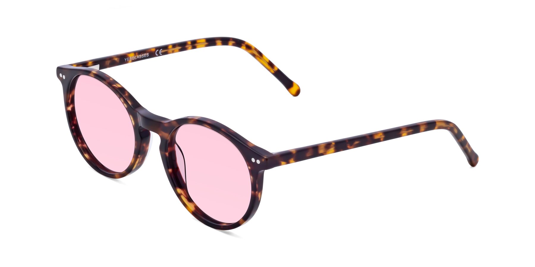 Angle of Echo in Tortoise with Light Pink Tinted Lenses