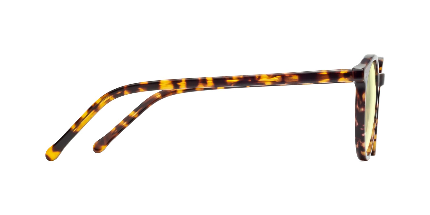 Side of Echo in Tortoise with Light Yellow Tinted Lenses