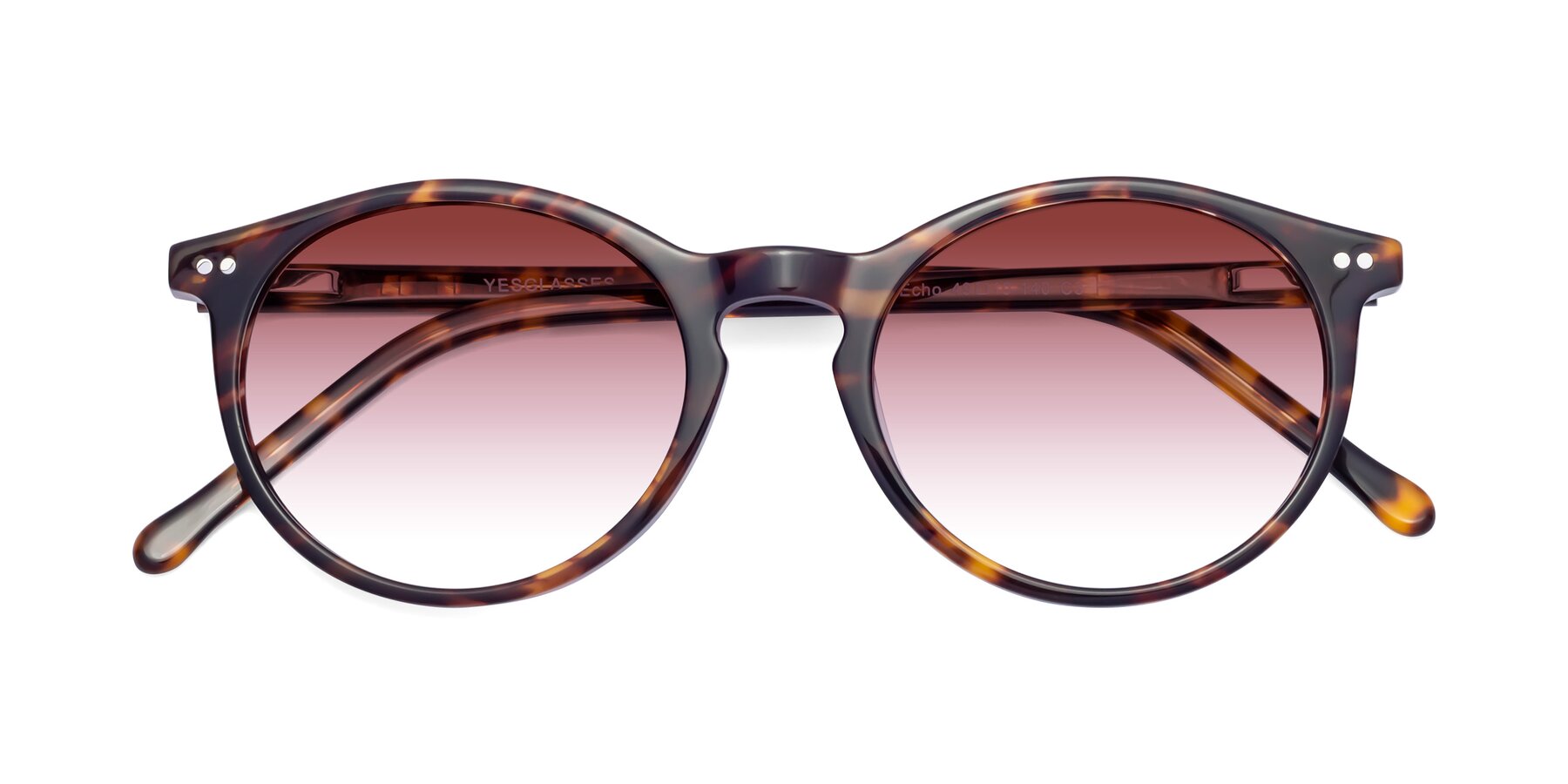 Folded Front of Echo in Tortoise with Garnet Gradient Lenses