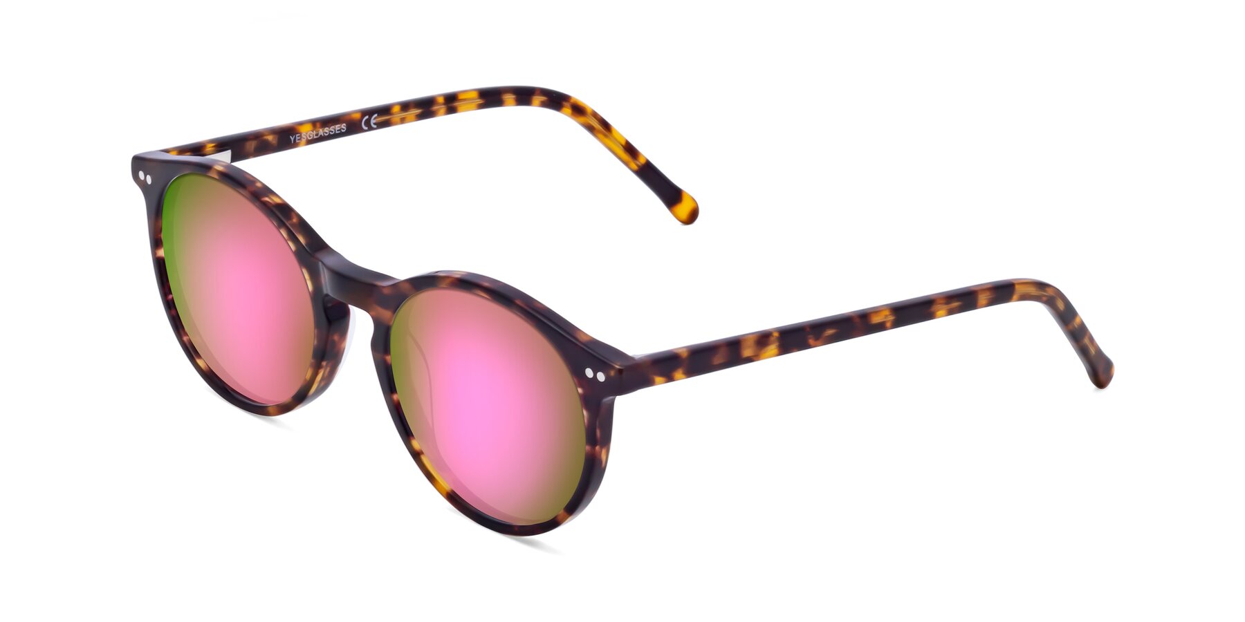 Angle of Echo in Tortoise with Pink Mirrored Lenses