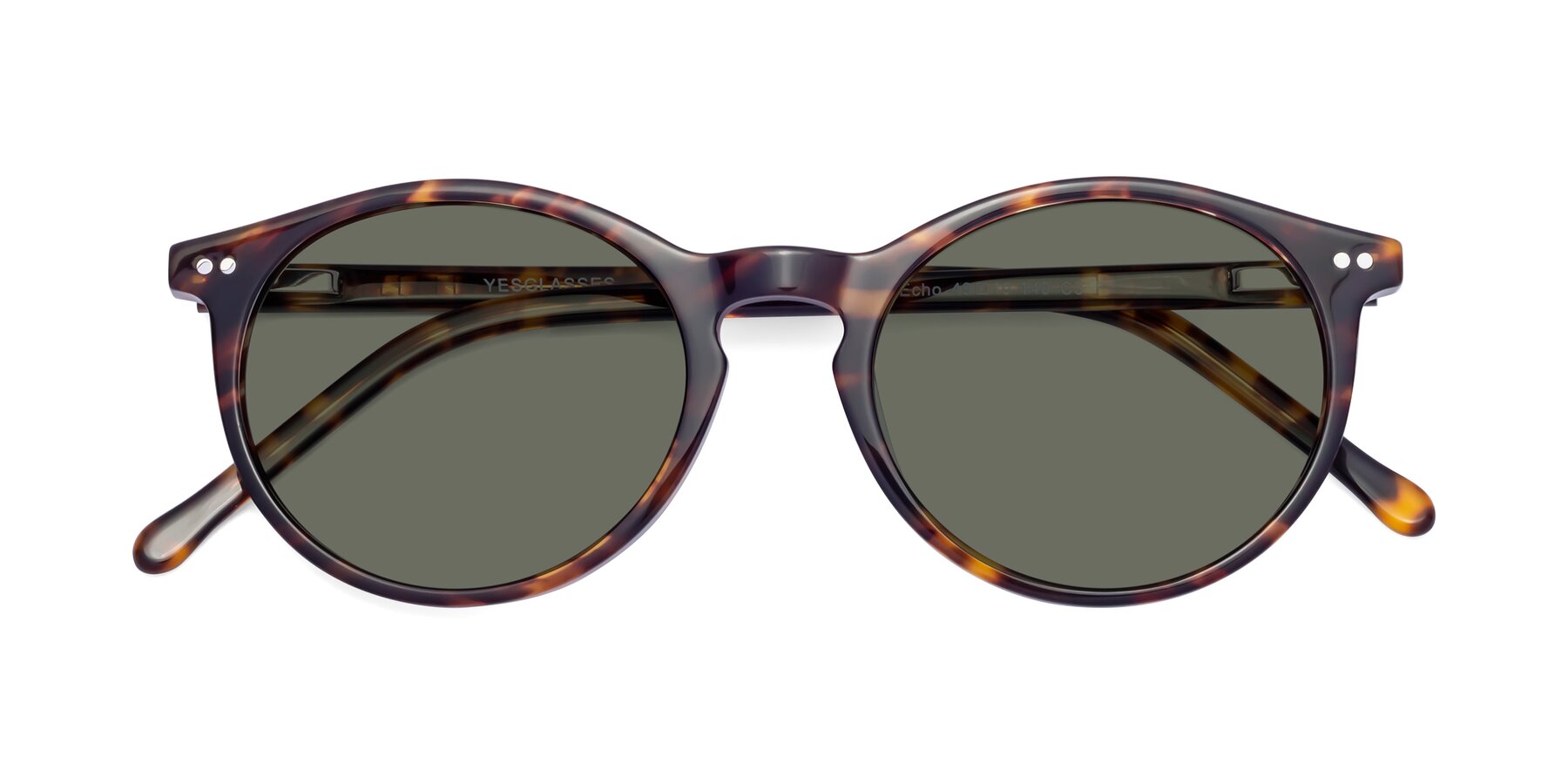 Folded Front of Echo in Tortoise with Gray Polarized Lenses
