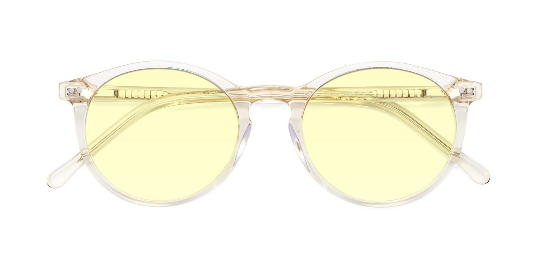 Folded Front of Echo in Light Amber with Light Yellow Tinted Lenses
