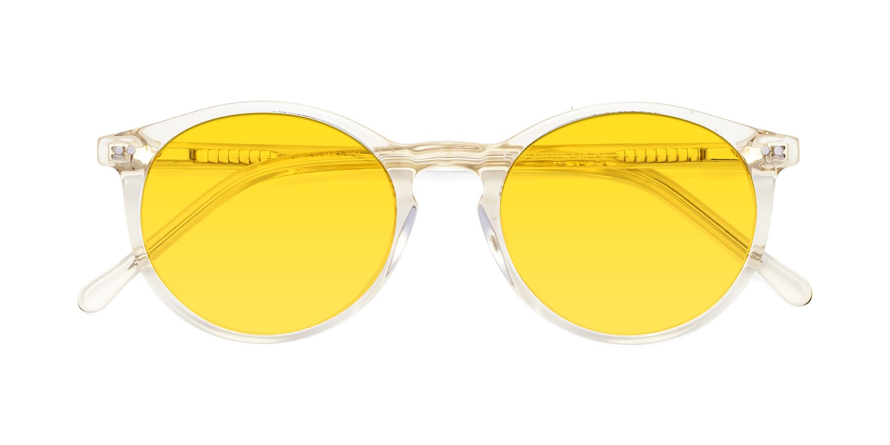 Folded Front of Echo in Light Amber with Yellow Tinted Lenses