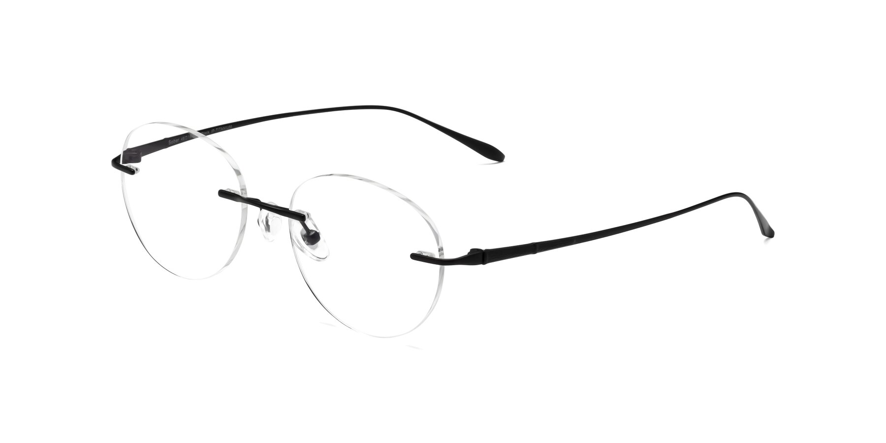 Angle of Sober in Black with Clear Reading Eyeglass Lenses