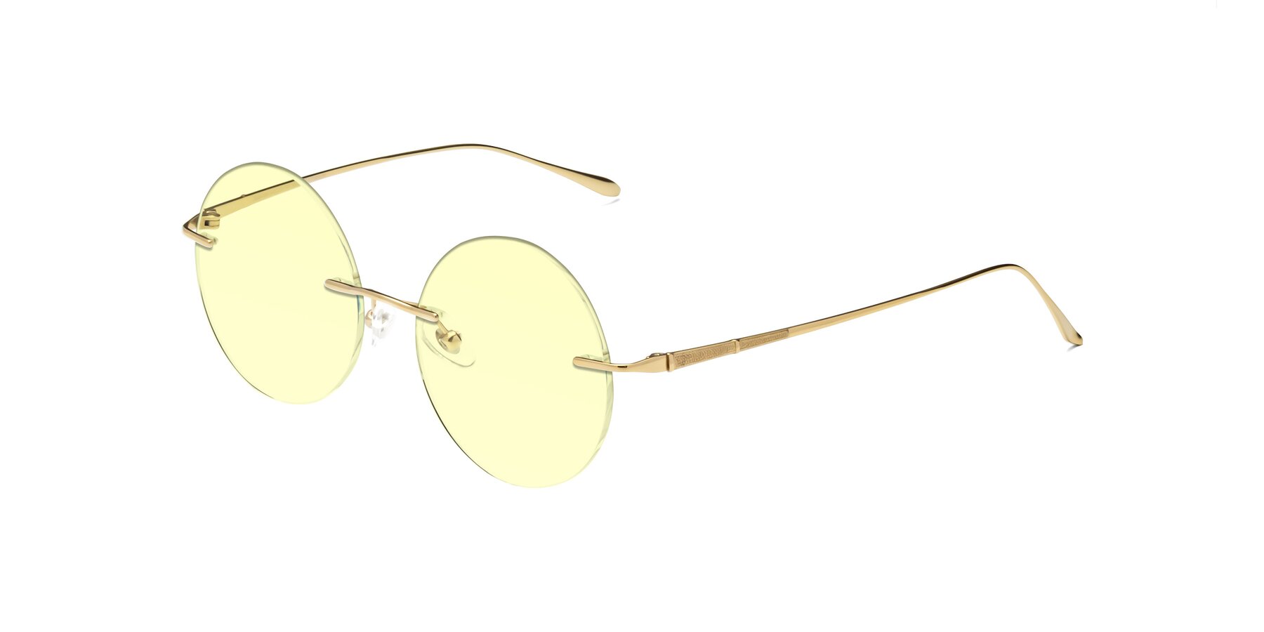 Angle of Sunrise in Gold with Light Yellow Tinted Lenses