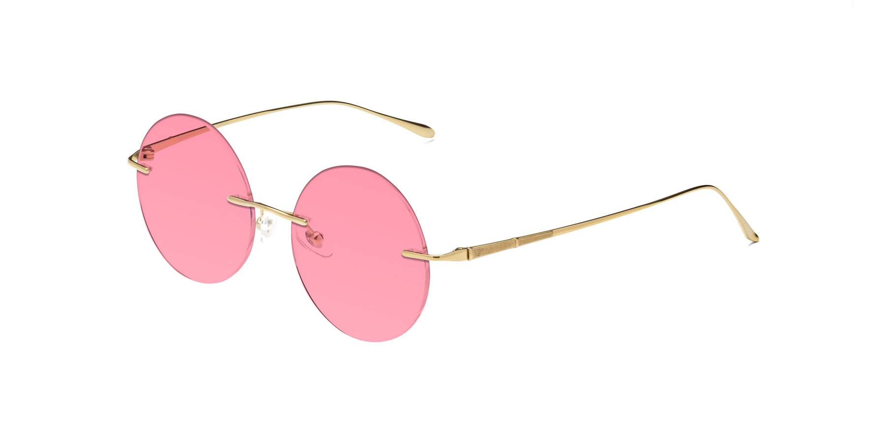 Angle of Sunrise in Gold with Pink Tinted Lenses