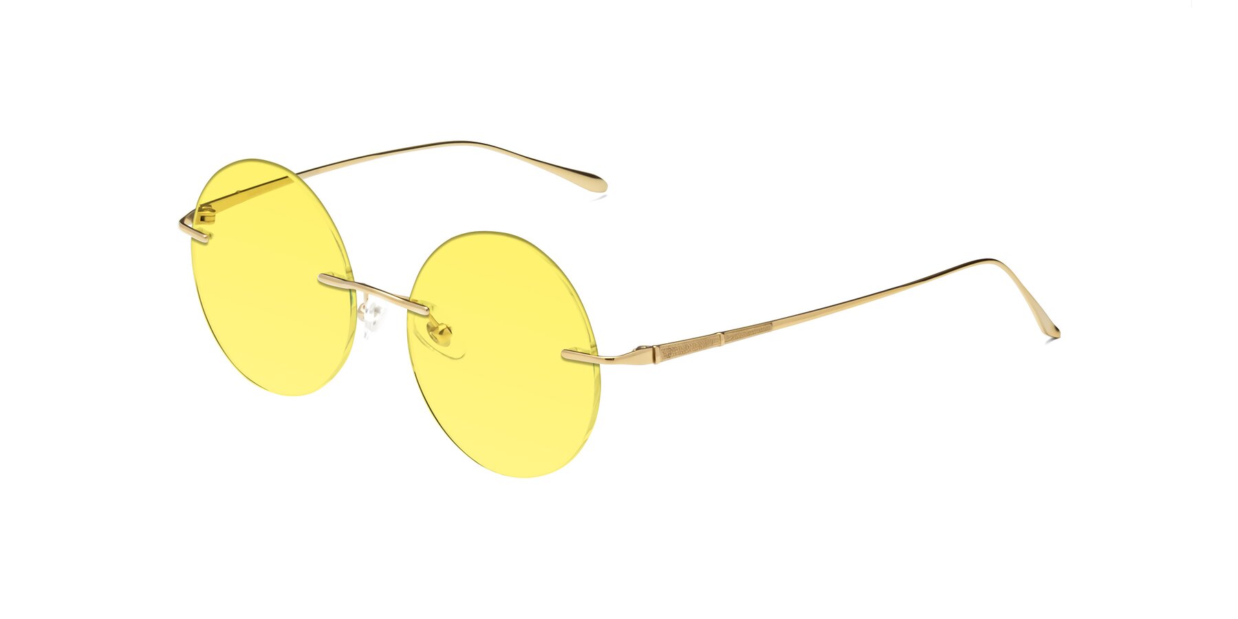 Angle of Sunrise in Gold with Medium Yellow Tinted Lenses