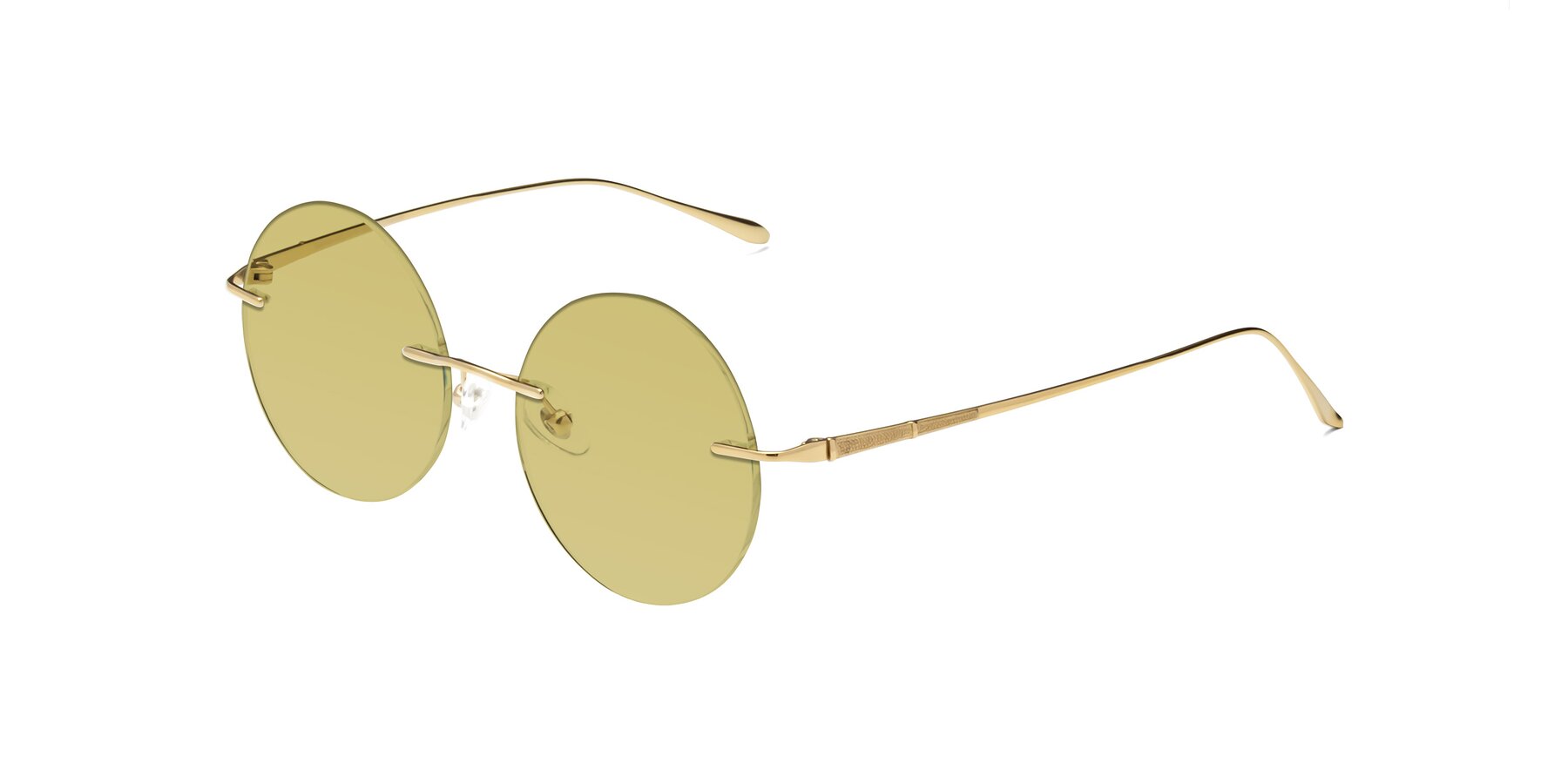 Angle of Sunrise in Gold with Medium Champagne Tinted Lenses