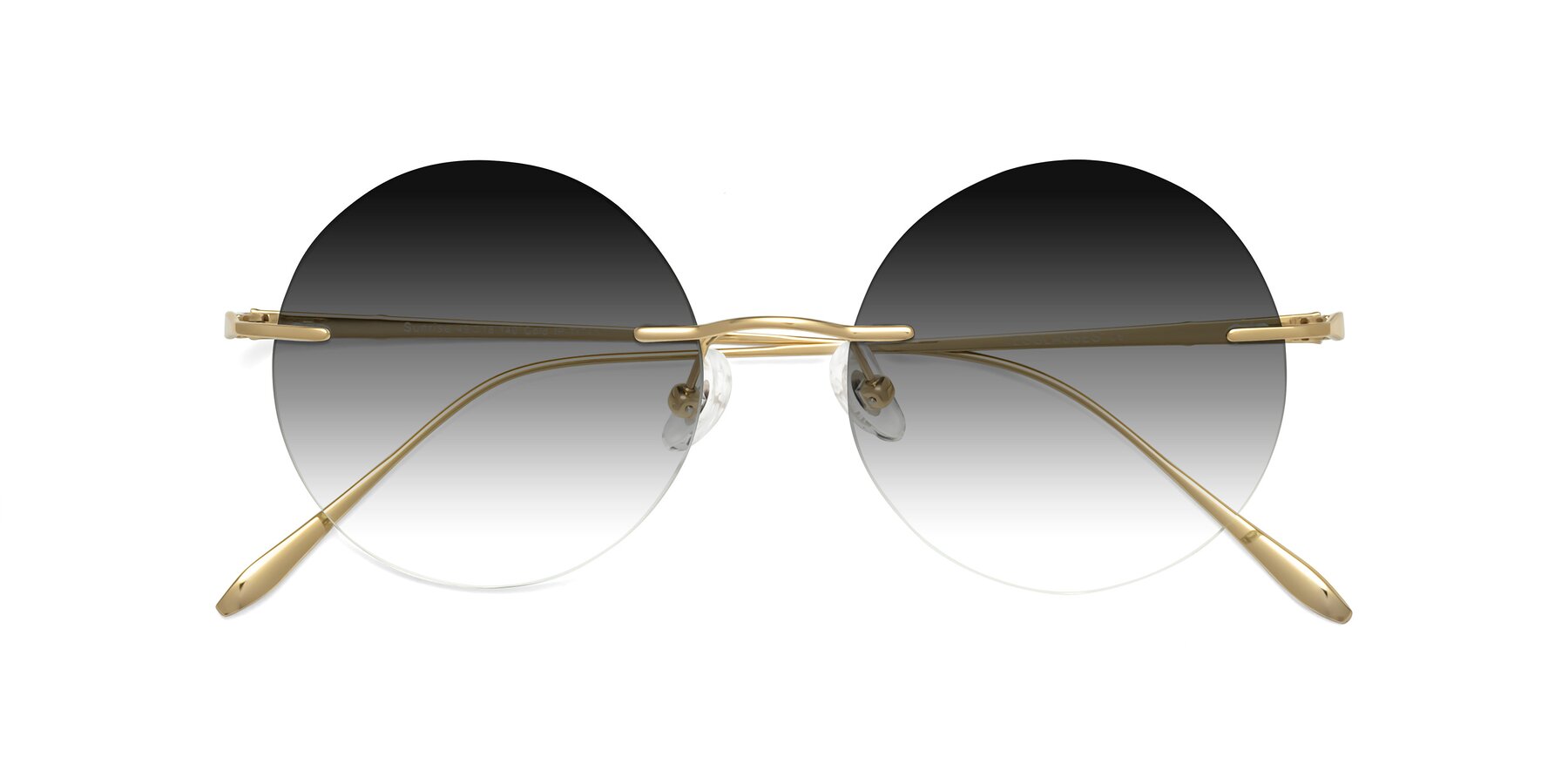 Folded Front of Sunrise in Gold with Gray Gradient Lenses