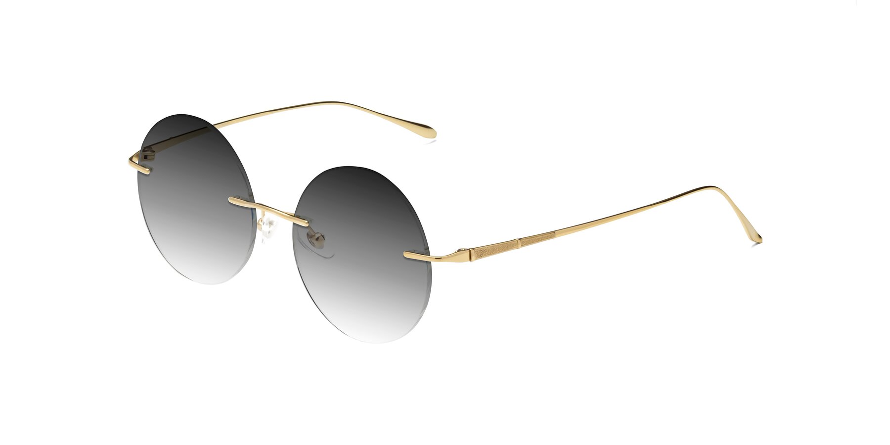 Angle of Sunrise in Gold with Gray Gradient Lenses