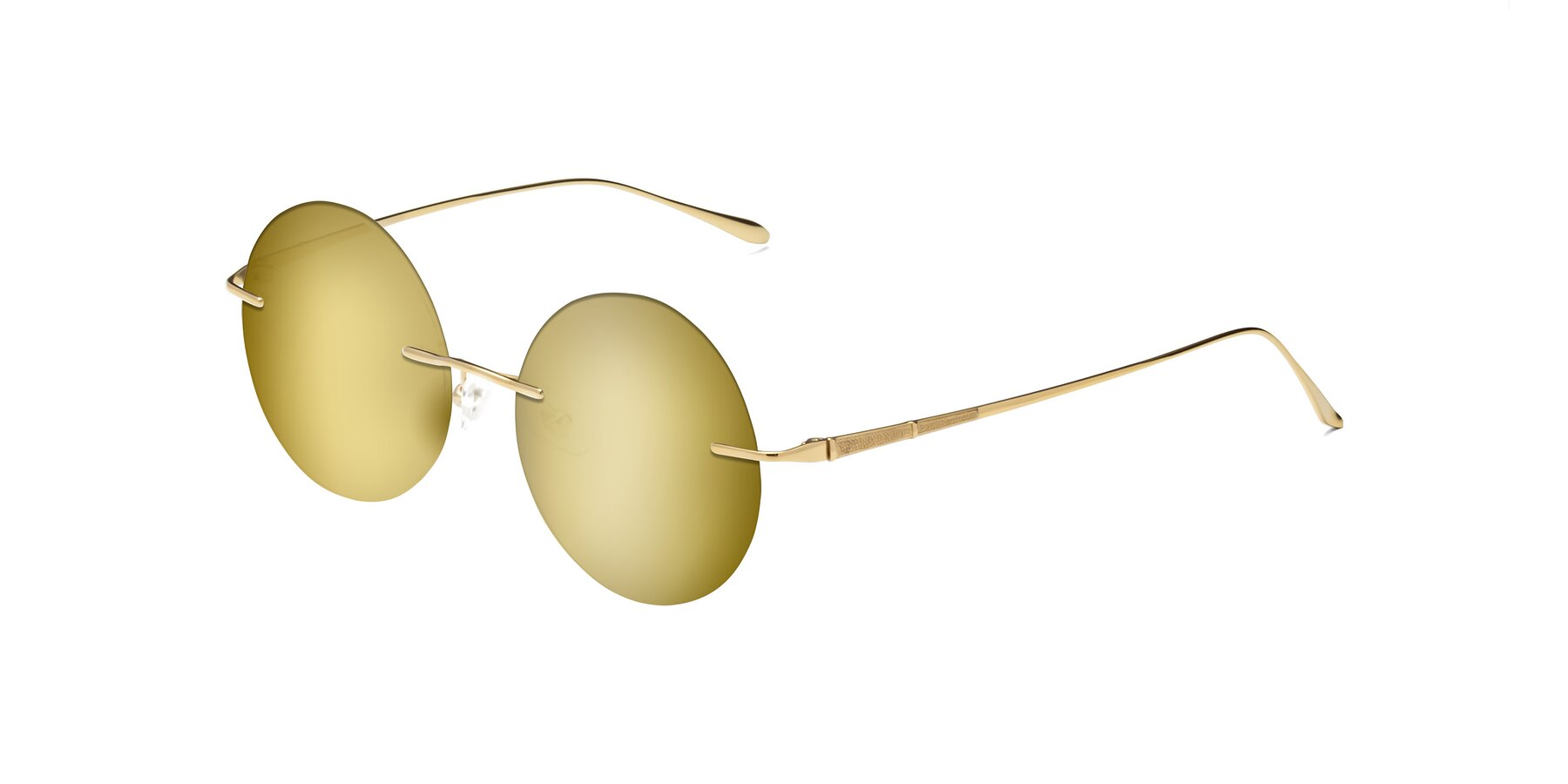 Angle of Sunrise in Gold with Gold Mirrored Lenses