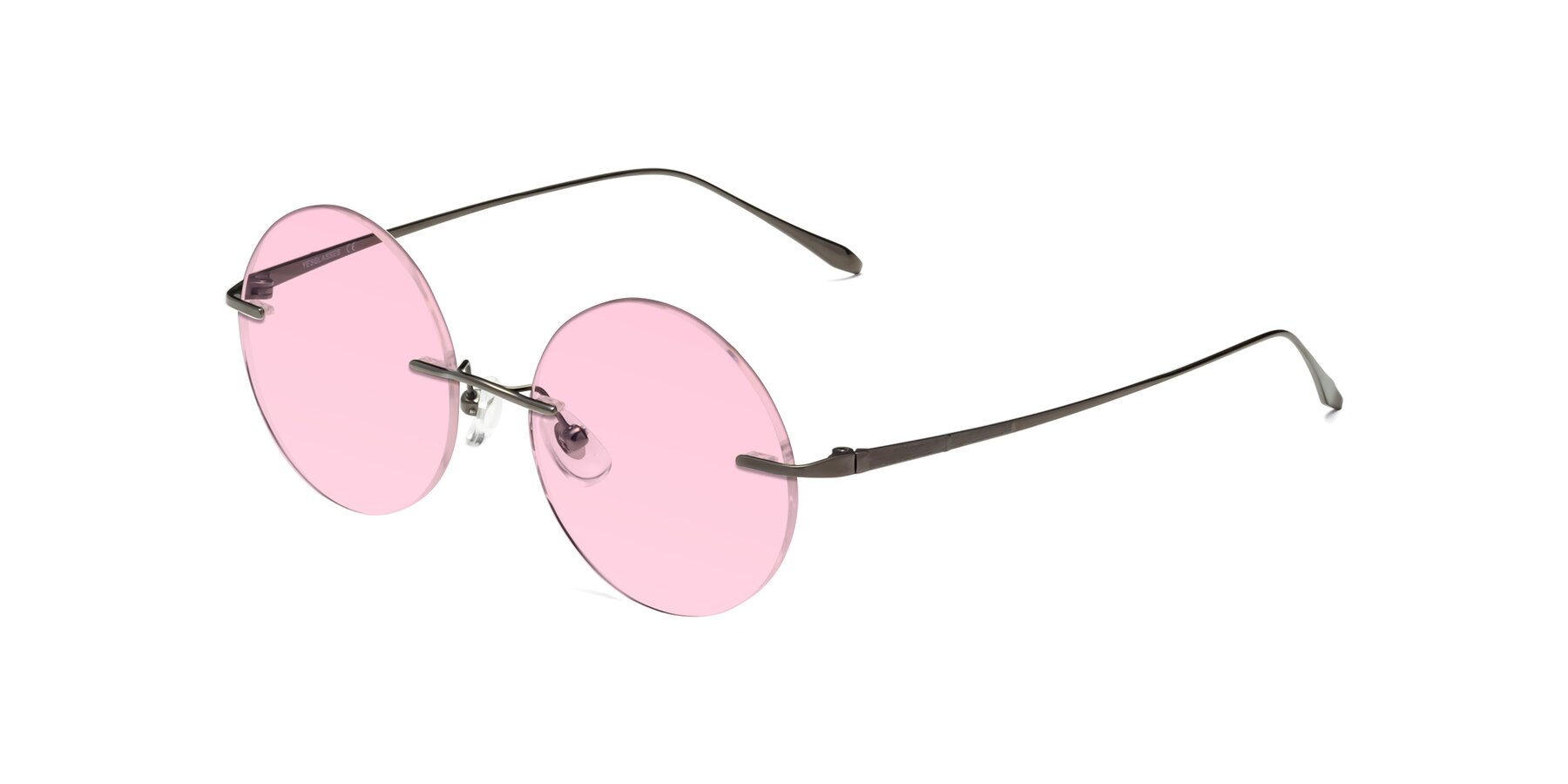 Angle of Sunrise in Gunmetal with Light Pink Tinted Lenses
