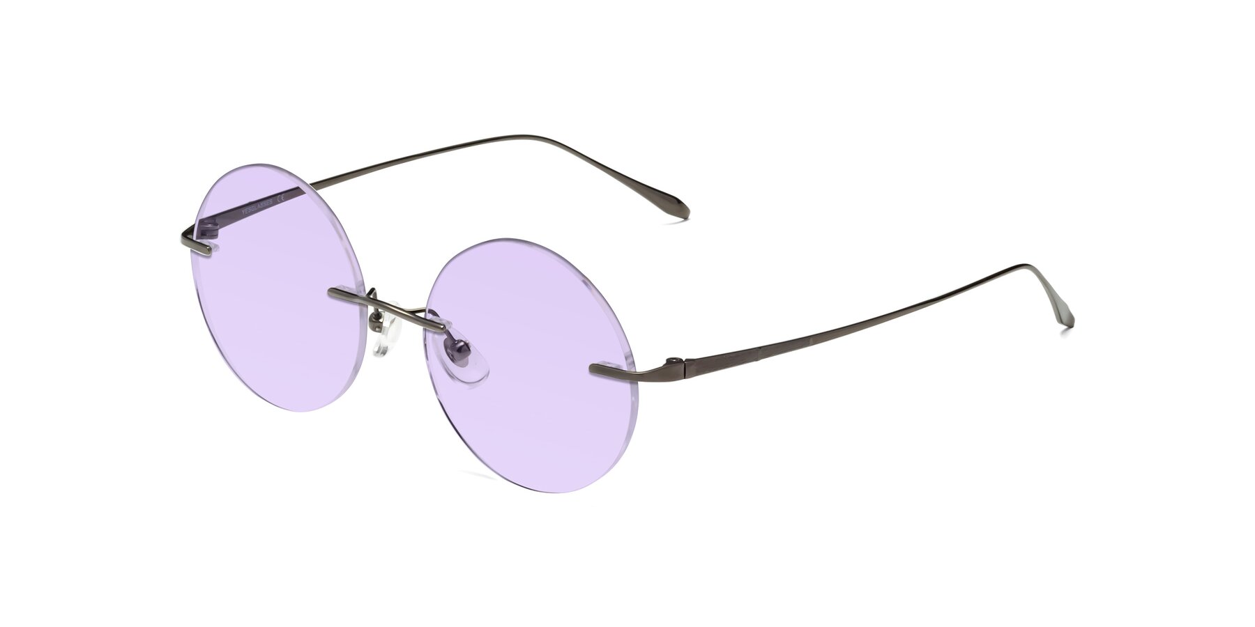 Angle of Sunrise in Gunmetal with Light Purple Tinted Lenses