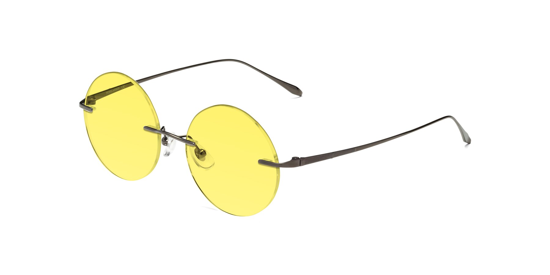 Angle of Sunrise in Gunmetal with Medium Yellow Tinted Lenses