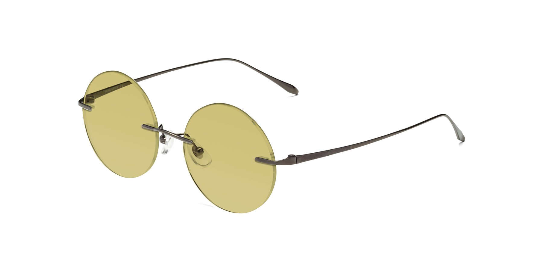 Angle of Sunrise in Gunmetal with Medium Champagne Tinted Lenses