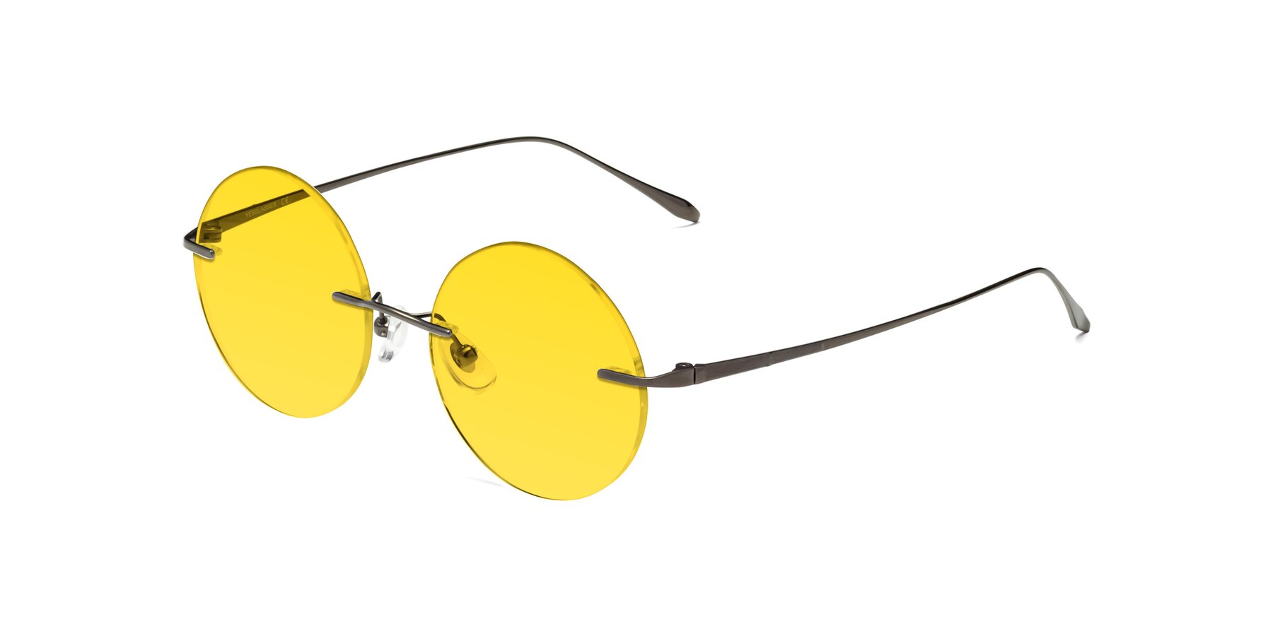 Angle of Sunrise in Gunmetal with Yellow Tinted Lenses
