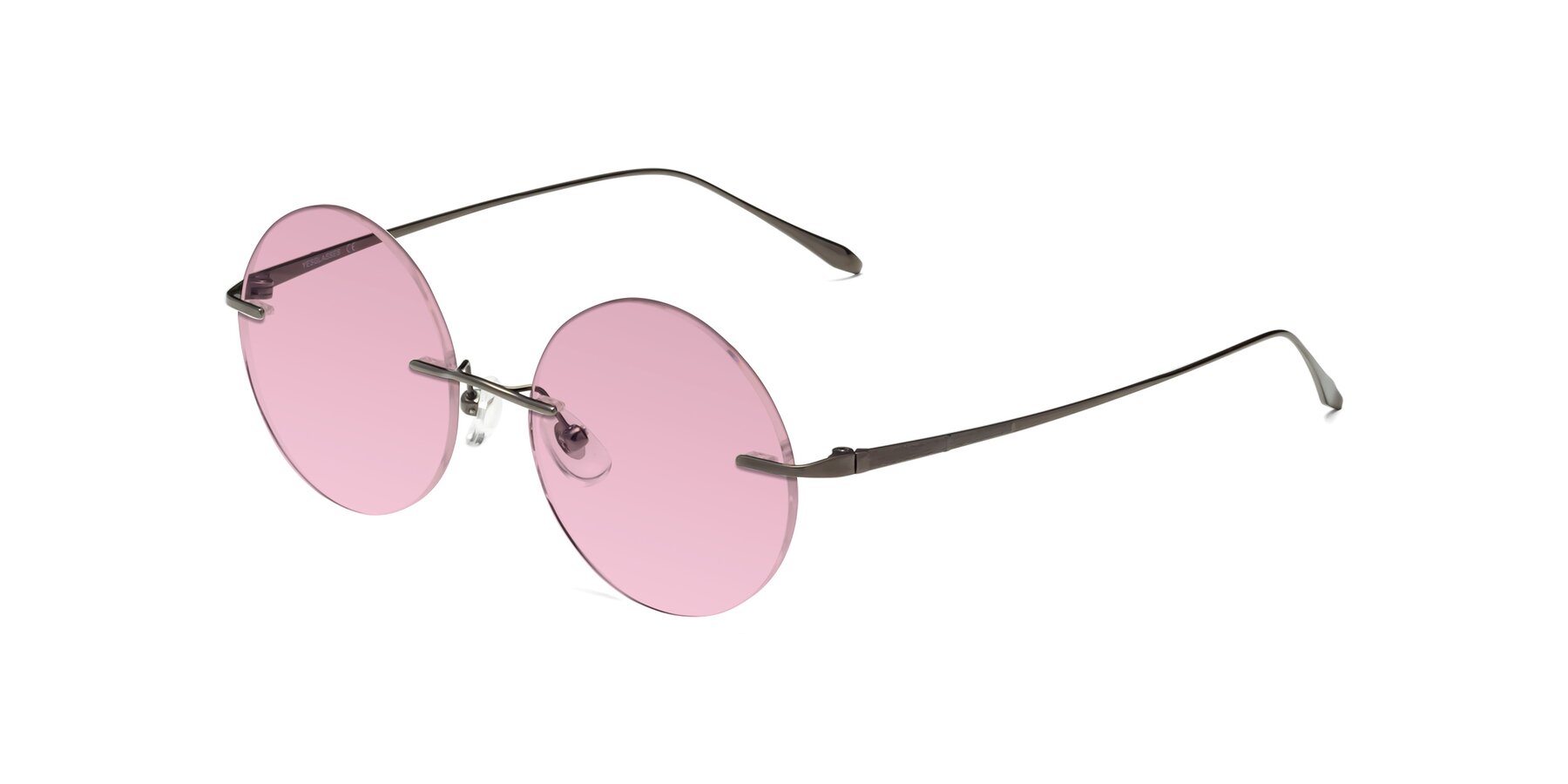 Angle of Sunrise in Gunmetal with Light Wine Tinted Lenses