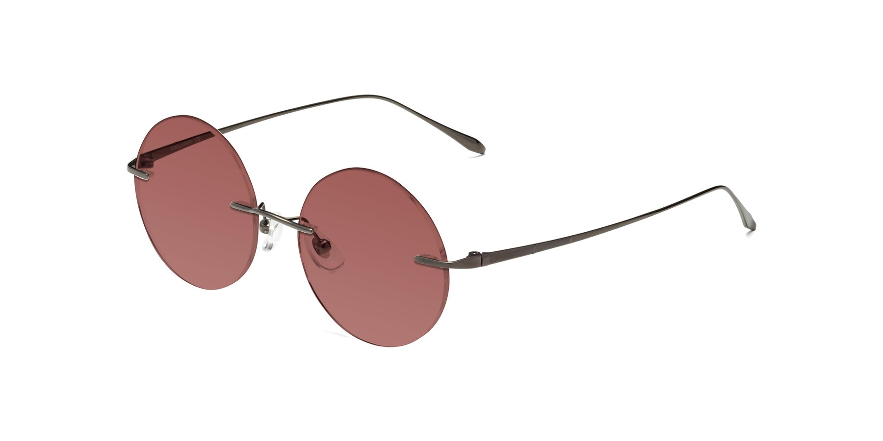 Angle of Sunrise in Gunmetal with Garnet Tinted Lenses