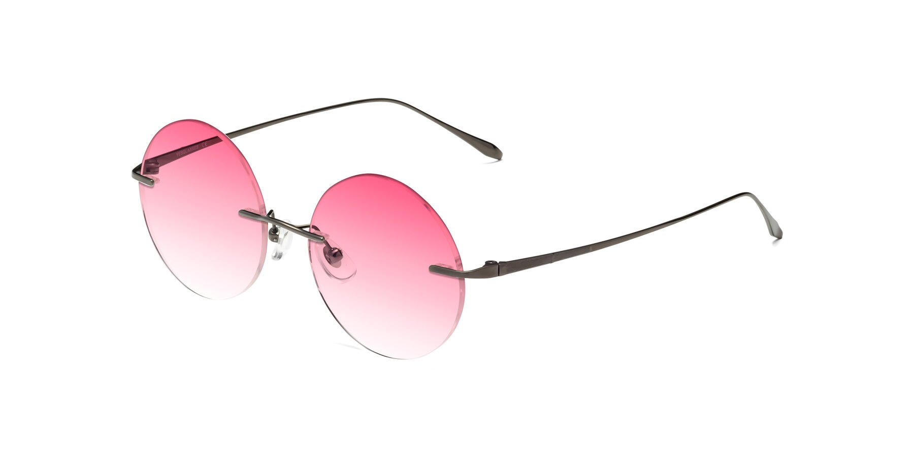 Angle of Sunrise in Gunmetal with Pink Gradient Lenses