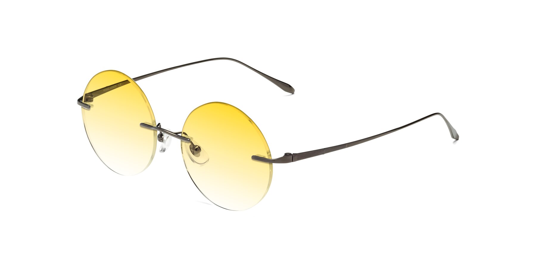 Angle of Sunrise in Gunmetal with Yellow Gradient Lenses