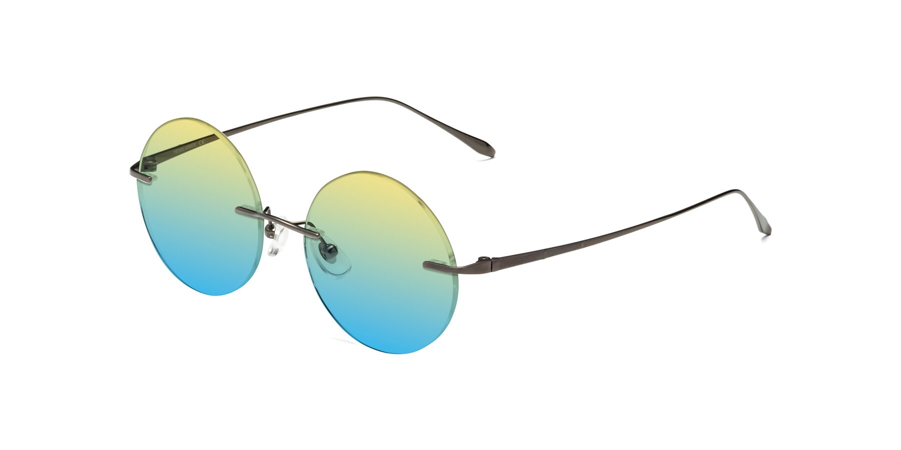 Angle of Sunrise in Gunmetal with Yellow / Blue Gradient Lenses