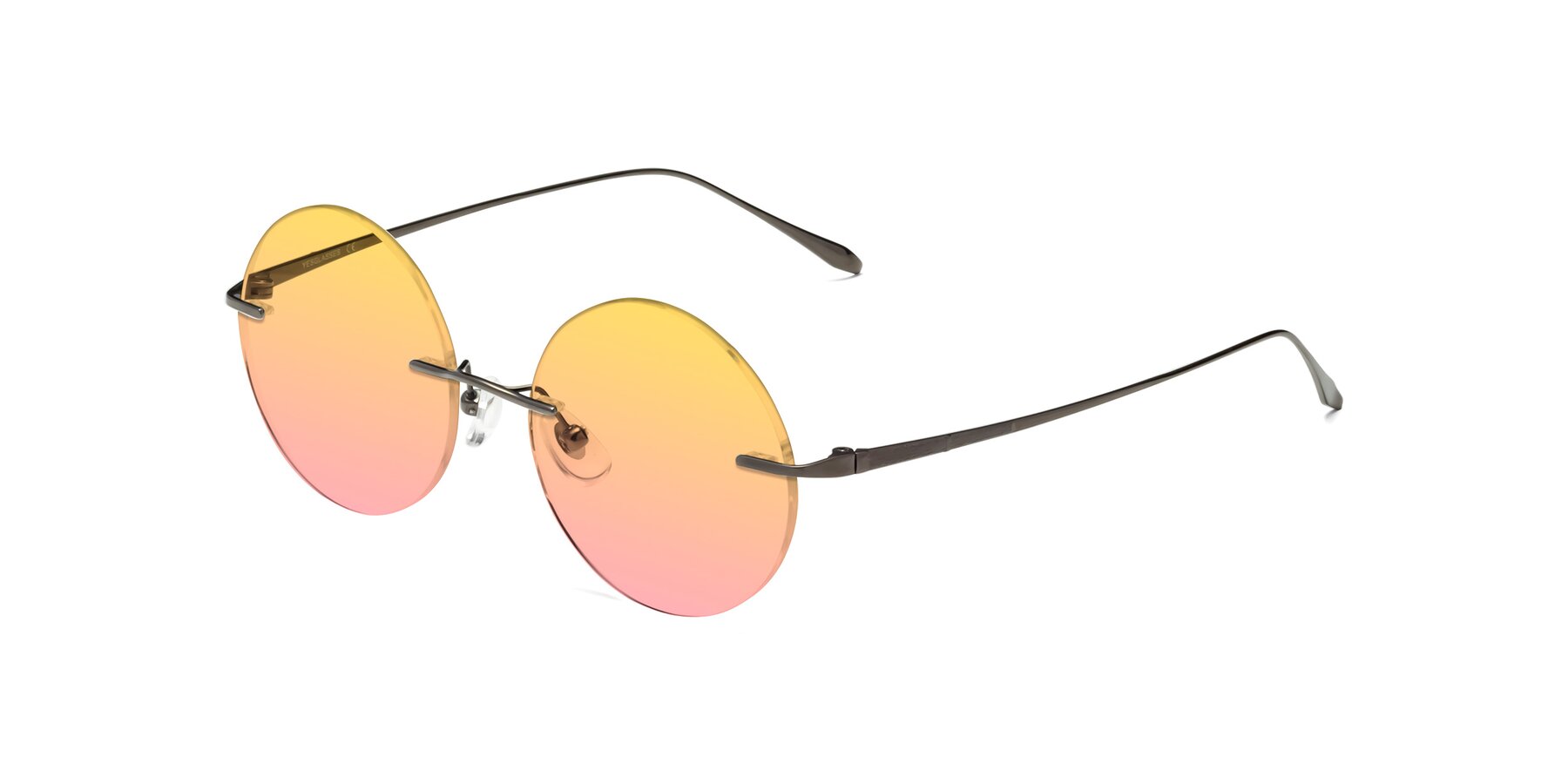 Angle of Sunrise in Gunmetal with Yellow / Pink Gradient Lenses