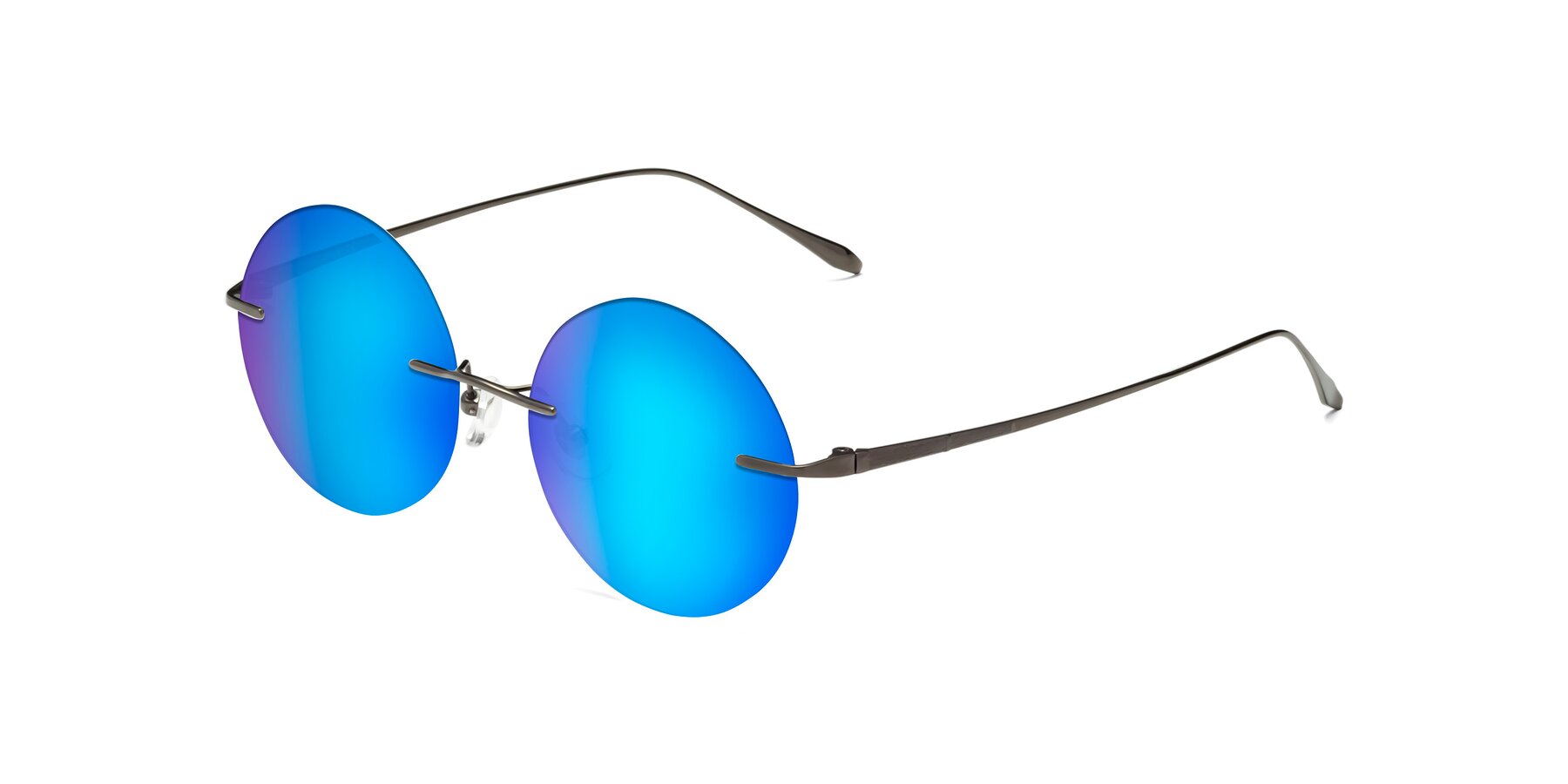 Angle of Sunrise in Gunmetal with Blue Mirrored Lenses