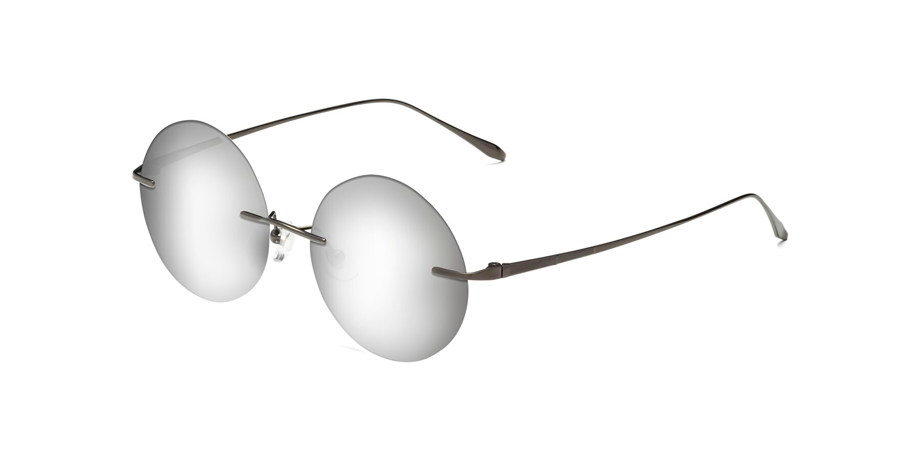 Angle of Sunrise in Gunmetal with Silver Mirrored Lenses