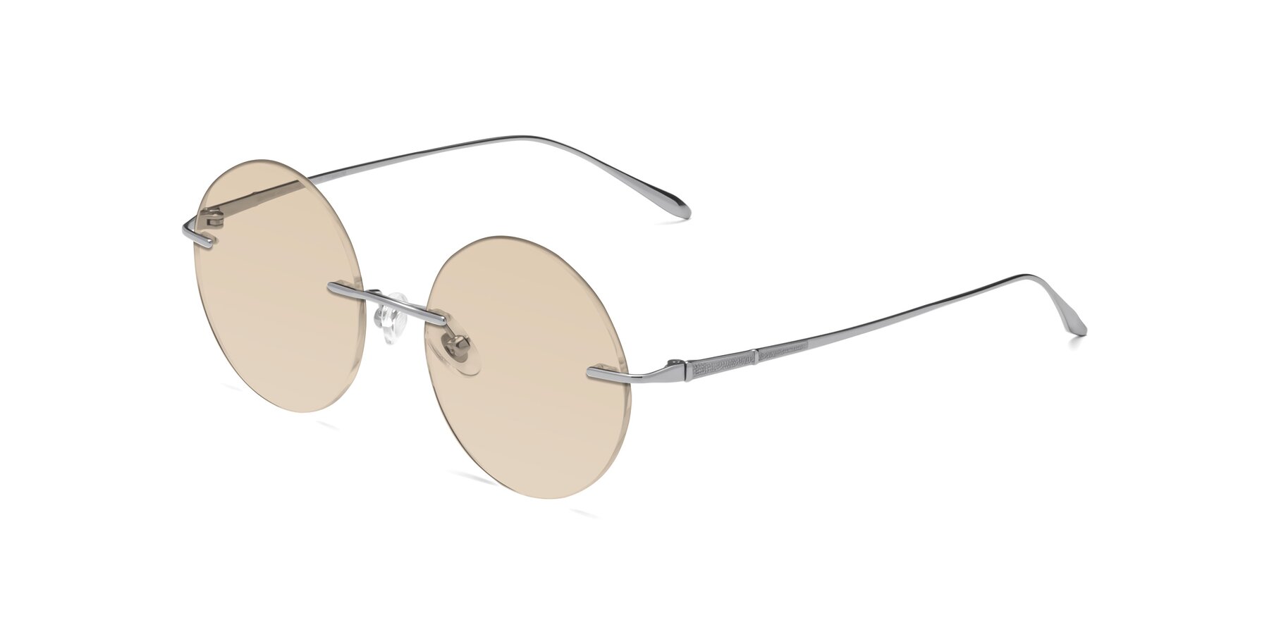 Angle of Sunrise in Silver with Light Brown Tinted Lenses