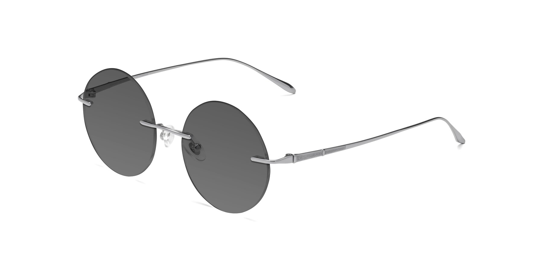 Angle of Sunrise in Silver with Medium Gray Tinted Lenses