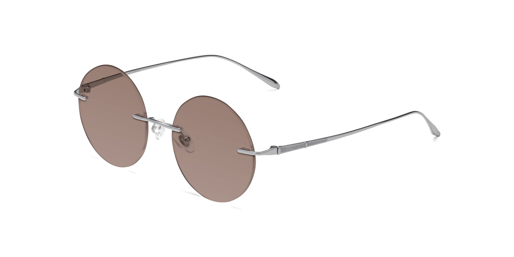 Angle of Sunrise in Silver with Medium Brown Tinted Lenses
