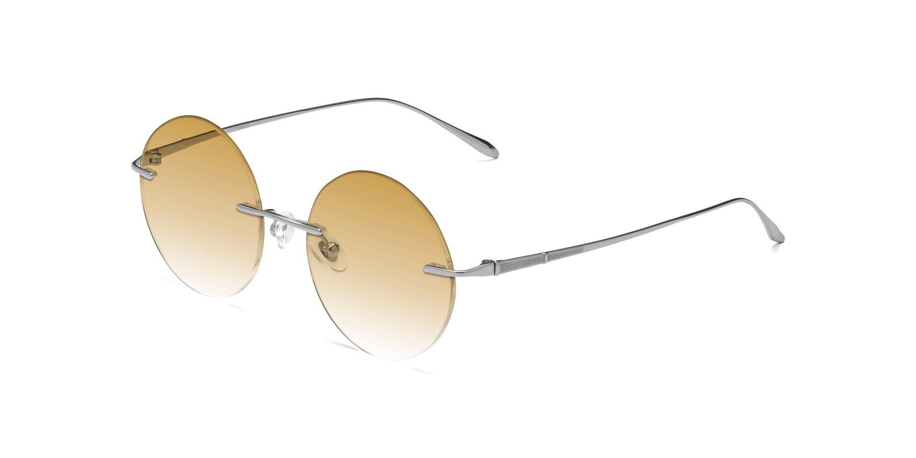 Angle of Sunrise in Silver with Champagne Gradient Lenses