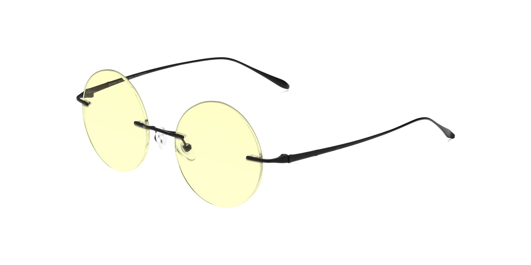 Angle of Sunrise in Black with Light Yellow Tinted Lenses