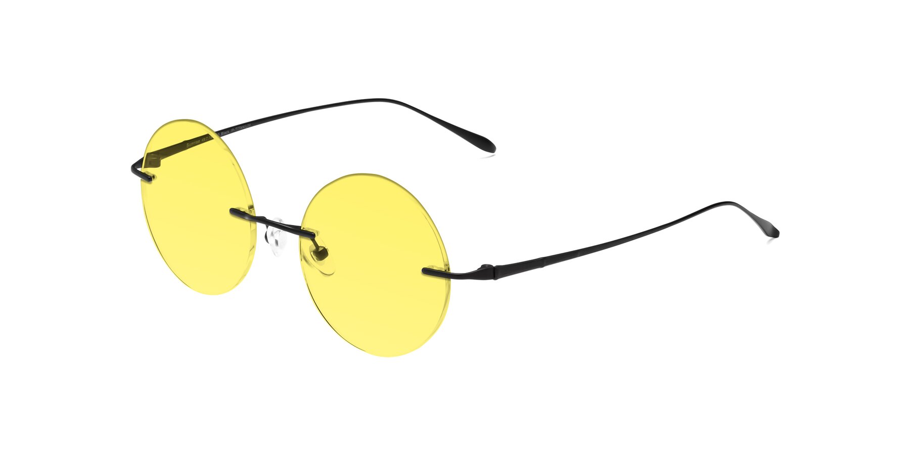 Angle of Sunrise in Black with Medium Yellow Tinted Lenses