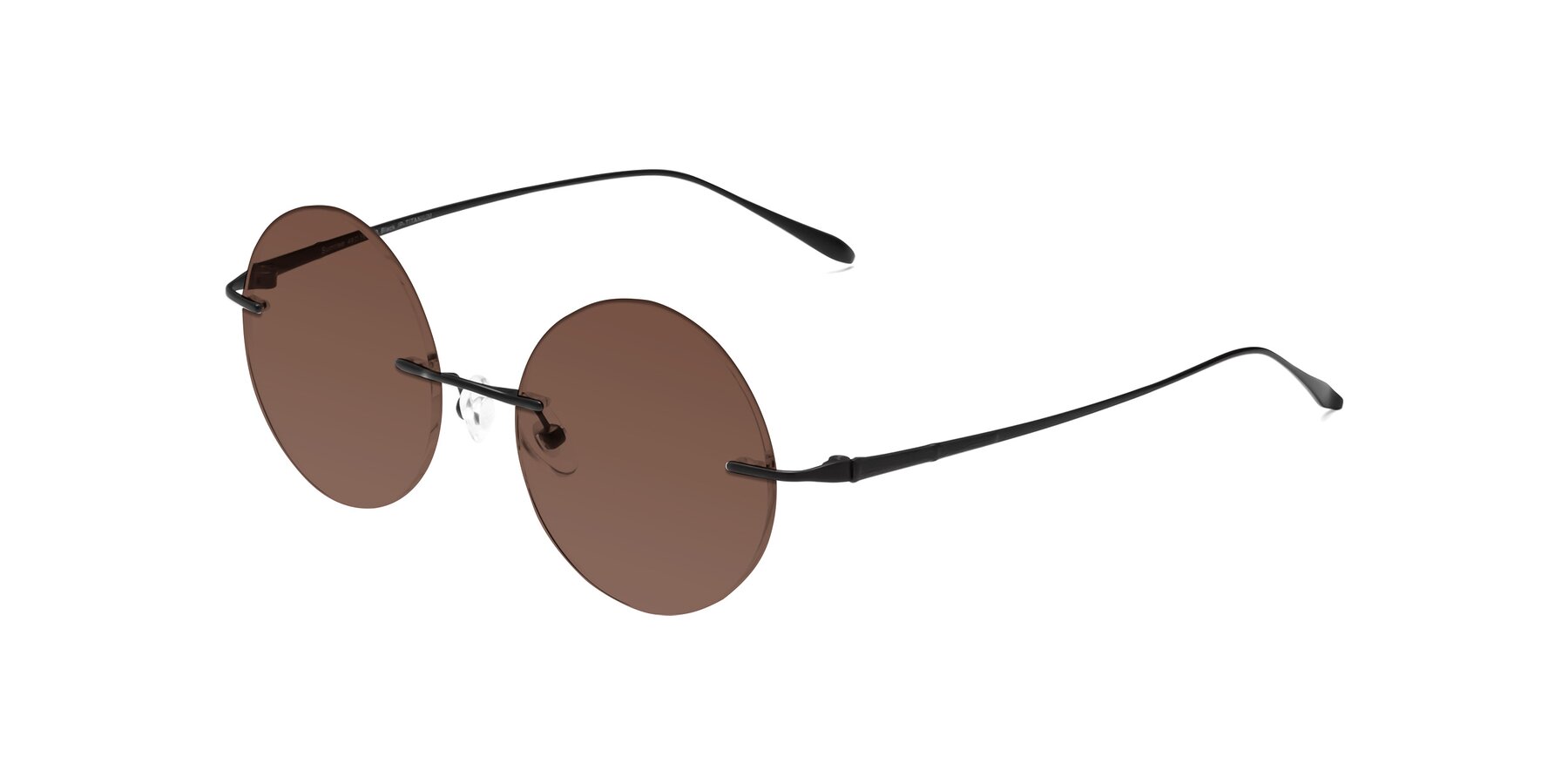 Angle of Sunrise in Black with Brown Tinted Lenses