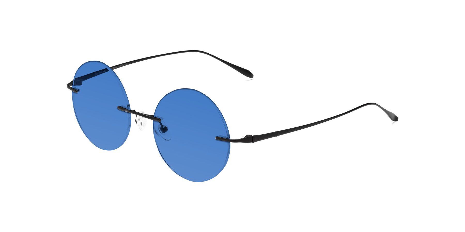 Angle of Sunrise in Black with Blue Tinted Lenses