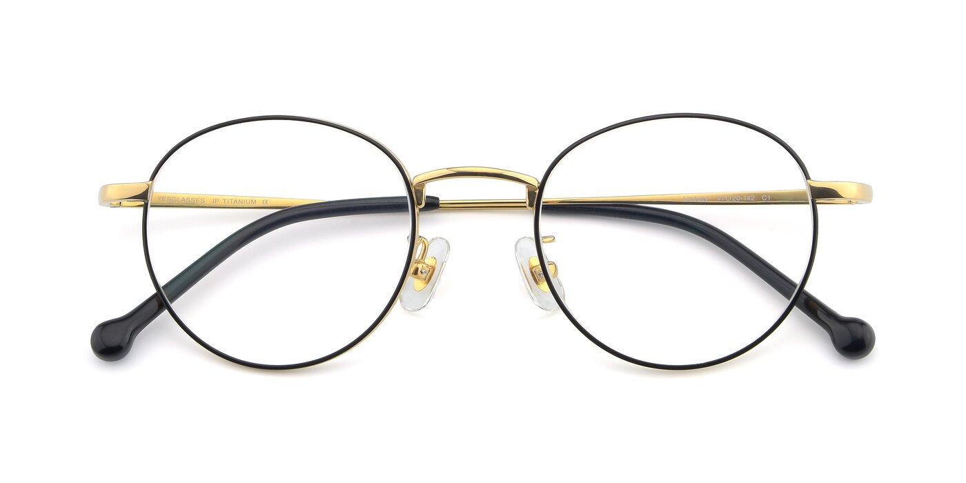 Lindsey - Black / Gold Eyeglasses