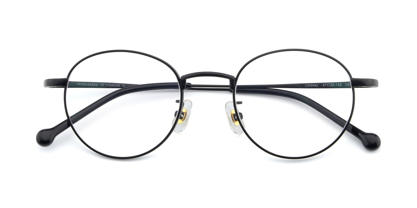 Lindsey - Matte Black Eyeglasses