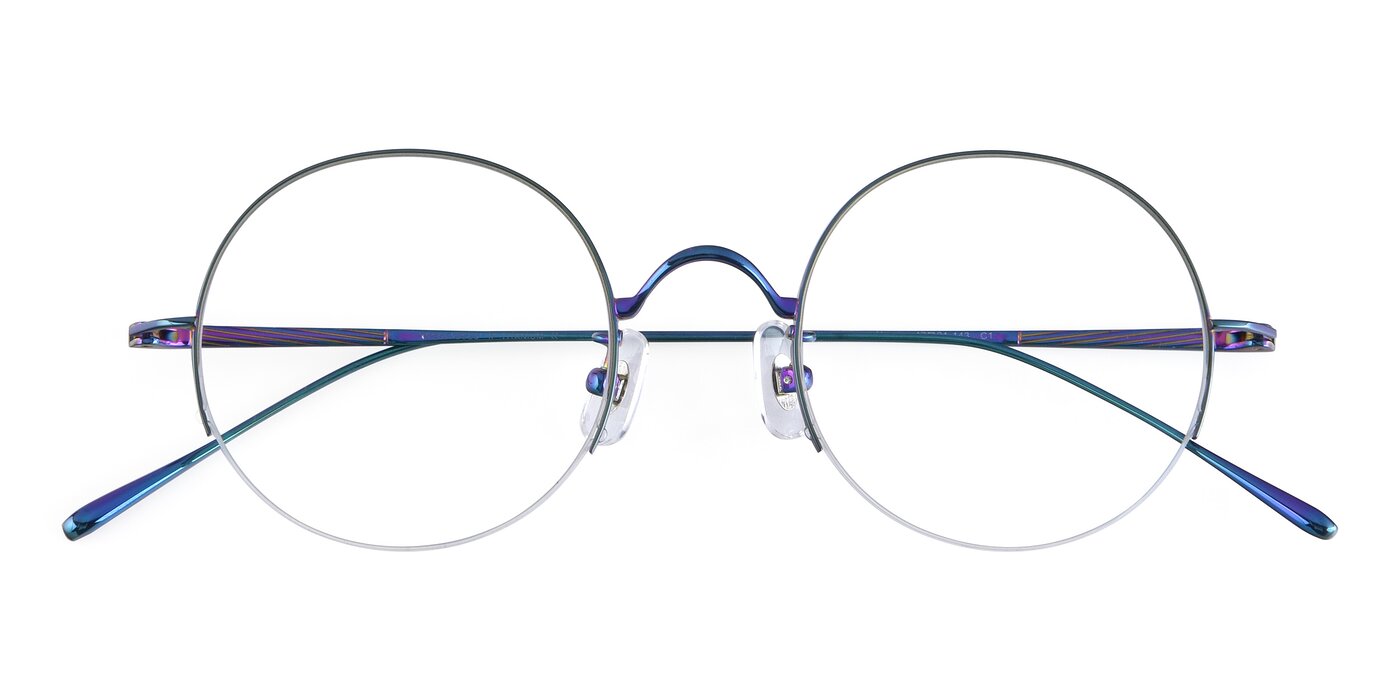 Harry - Peafowl Green Blue Light Glasses