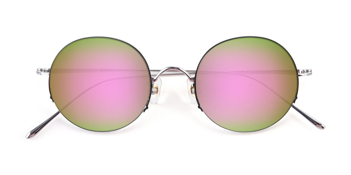 Harry - Black/Silver Flash Mirrored Sunglasses