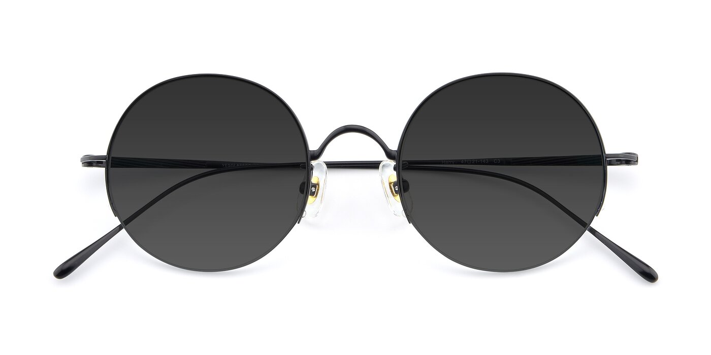 Harry - Matte Black Tinted Sunglasses