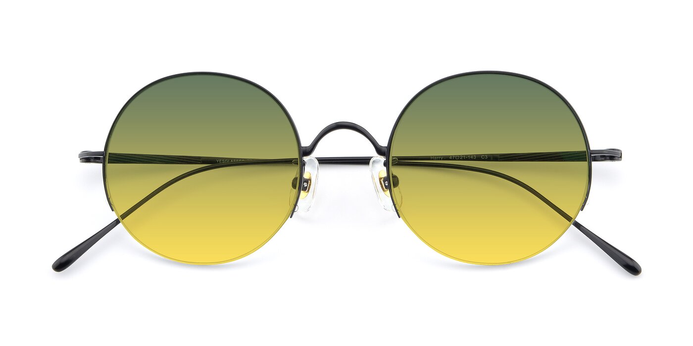 Harry - Matte Black Gradient Sunglasses